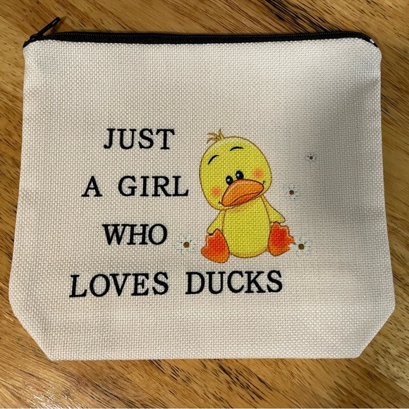 Handbags - Just a Girl Who Loves Ducks Makeup Bag